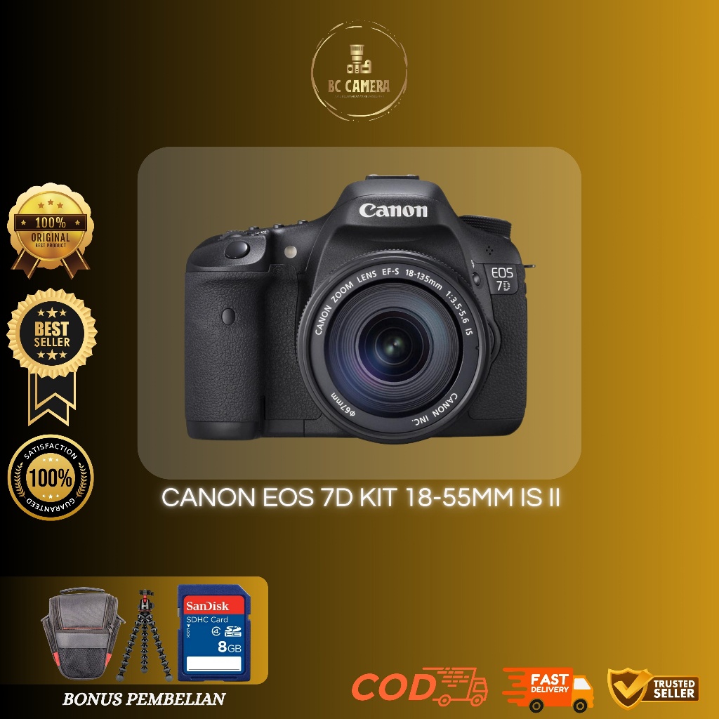 CANON EOS 7D | CANON 7D KIT 18-55MM SECOND ORIGINAL | BERGARANSI | KAMERA DSLR