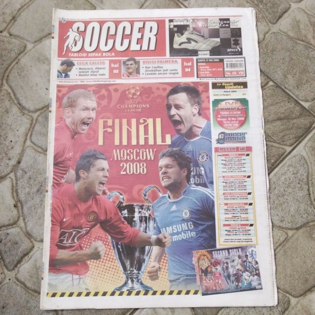 SOCCER TABLOID SEPAK BOLA SABTU 17 MEI 2008