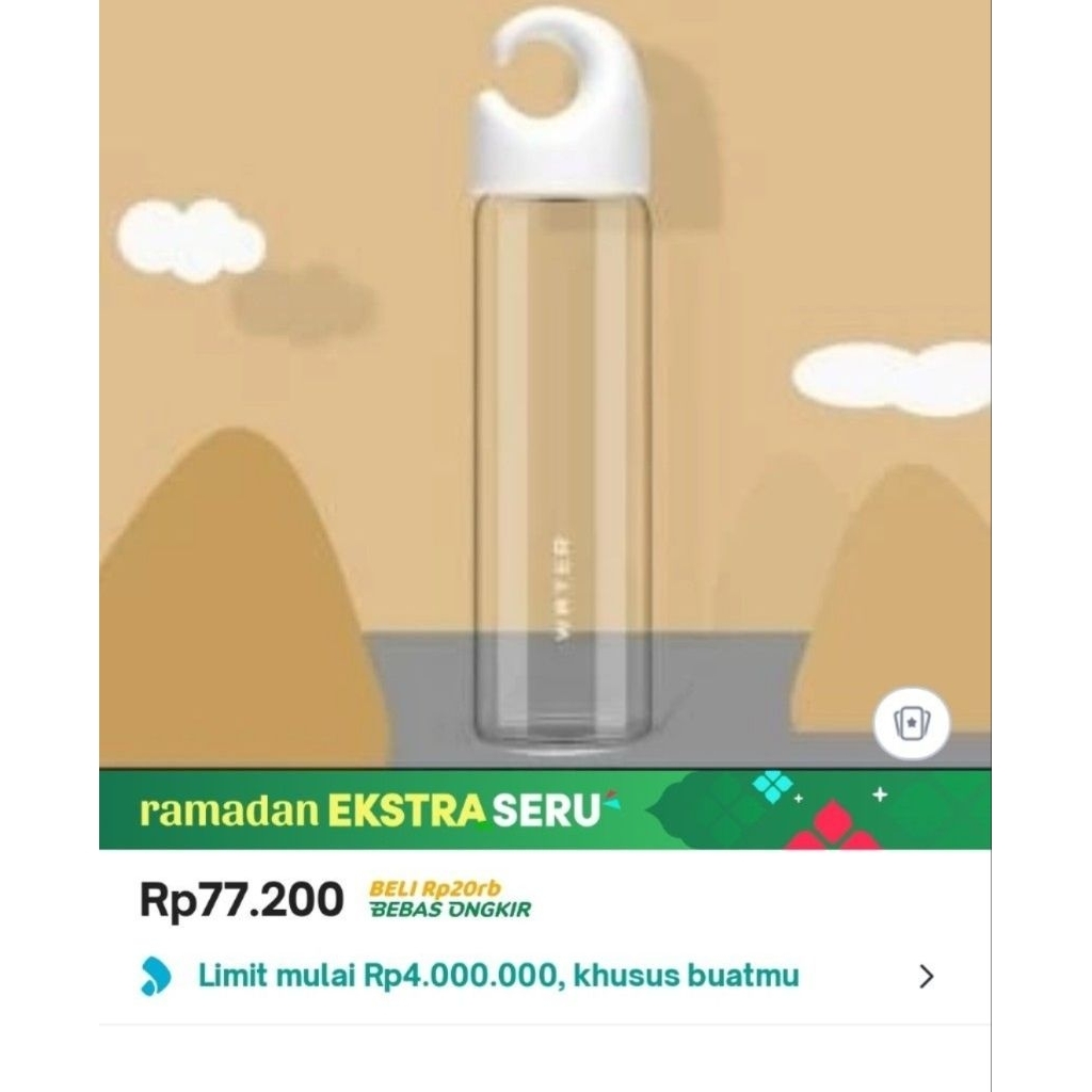 botol kaca miniso