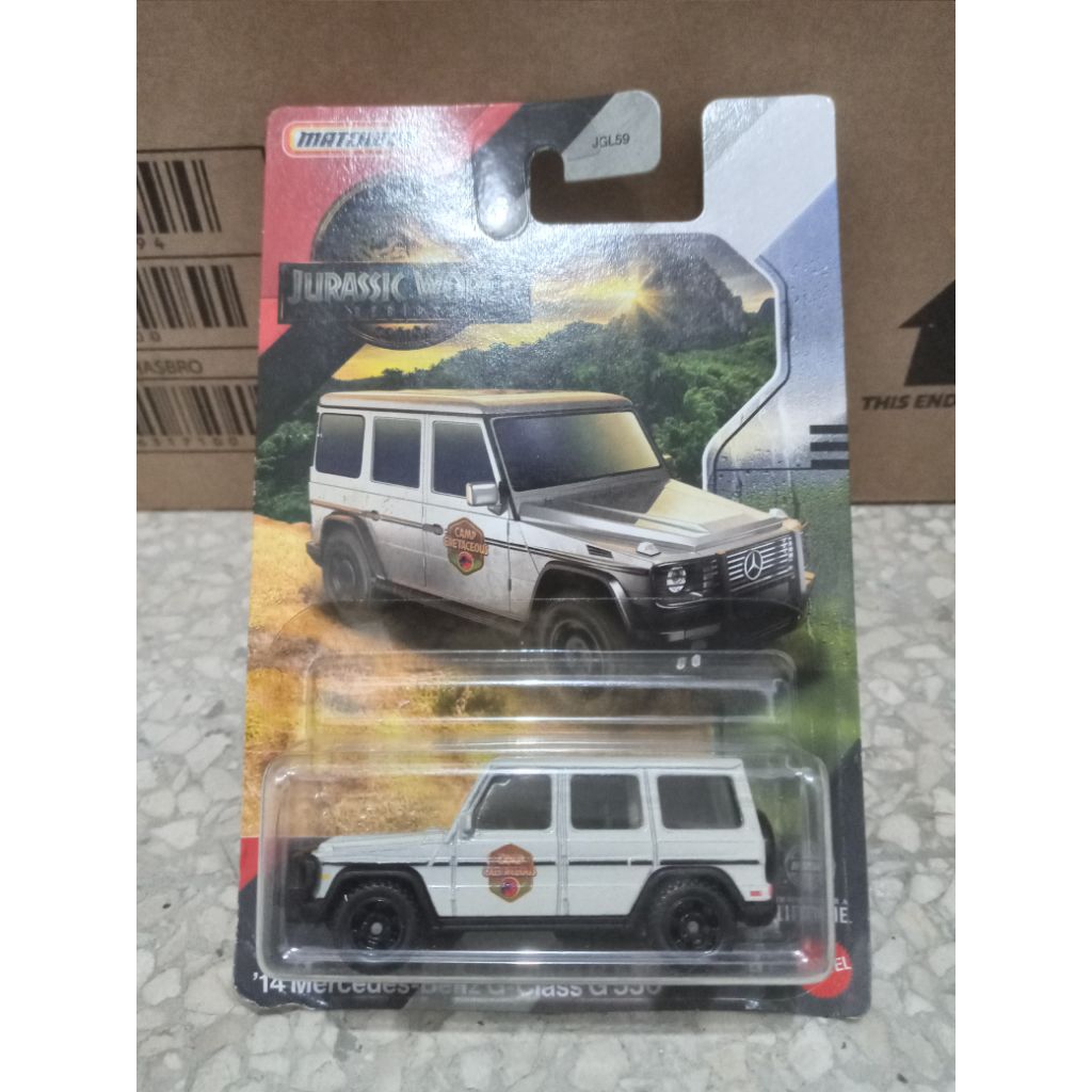 matchbox jurrasic world mercedes