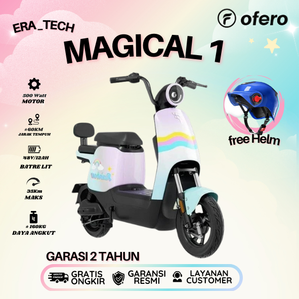 TERMURAH SEPEDA LISTRIK OVERO OFERO MAGICAL Sepeda Motor Listrik Ofero Magical Series / Electric Bik