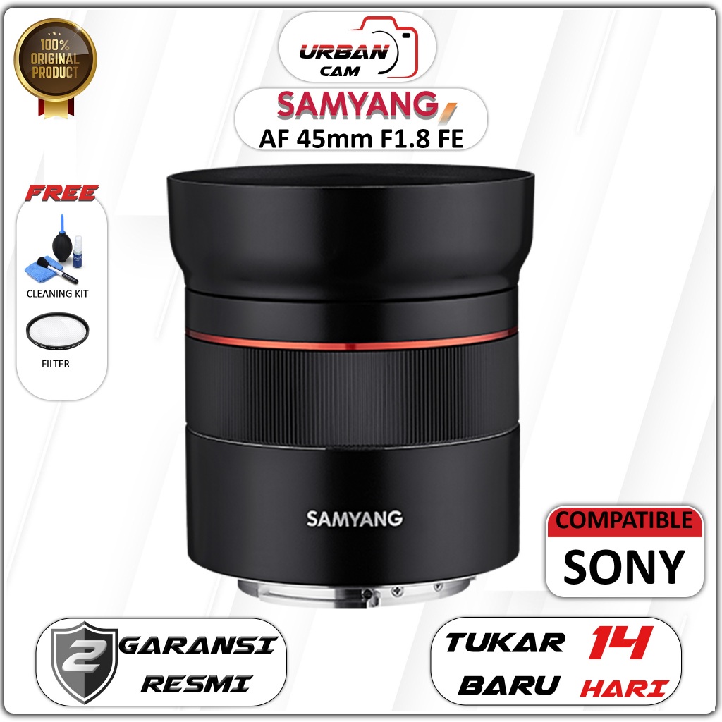 Samyang AF 45mm F1.8 FE / Samyang AF 45mm F1.8 For Sony E / Lensa Samyang AF 45mm F1.8