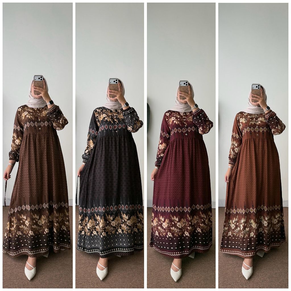 GAMIS ANISA/RUBY DRESS/MIDI RAYON PREMIUM/LONGDRESS RAYON GARIS/MIDIDRESS RAYON/HOMEDRESS RAYON