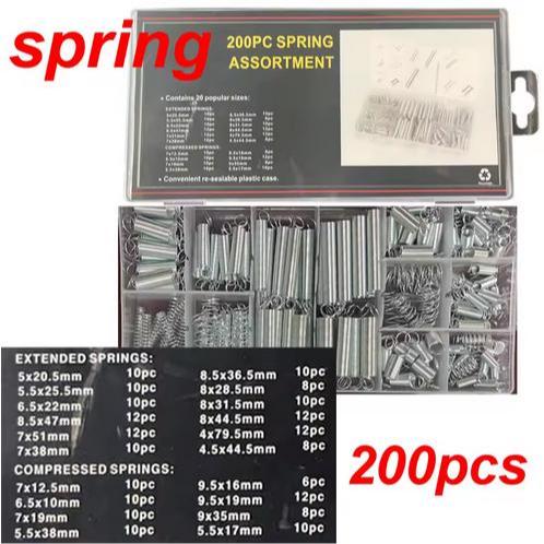 200pcs spring gas spring per pegas per tarik coil spring kit 200 extension