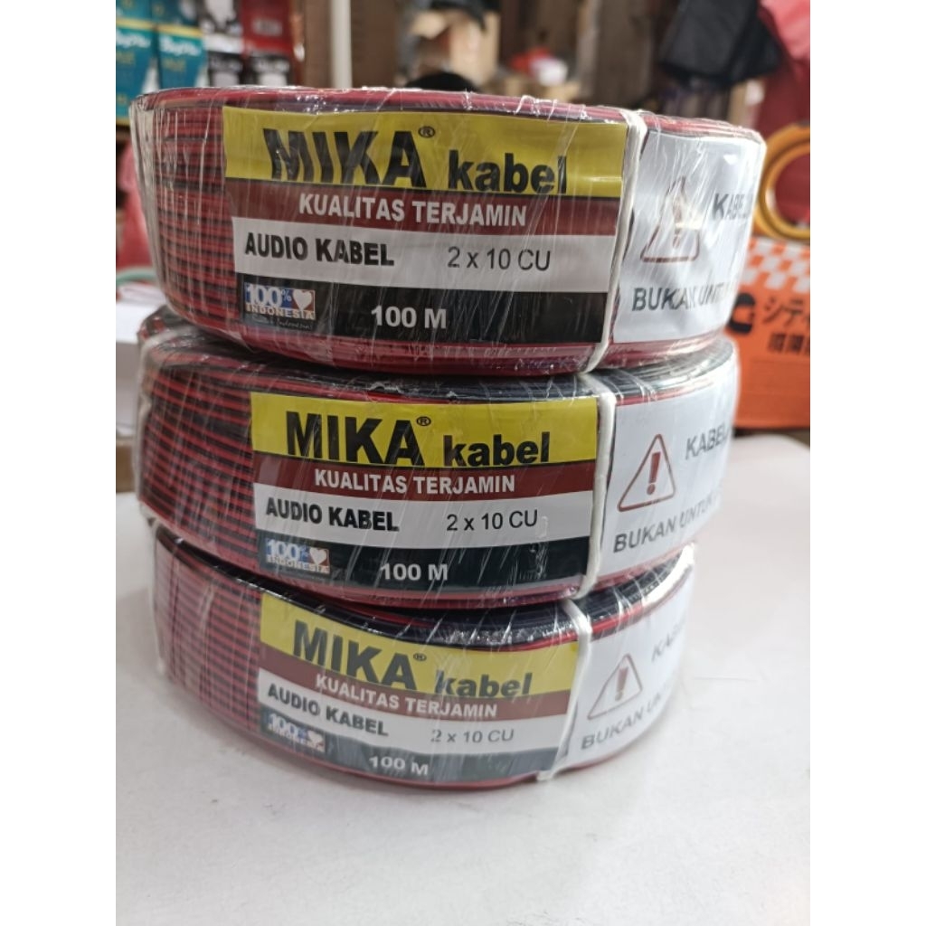 mika kabel listrik serabut 2x10 100meter kabel audio isi 2x10 kabel led strip
