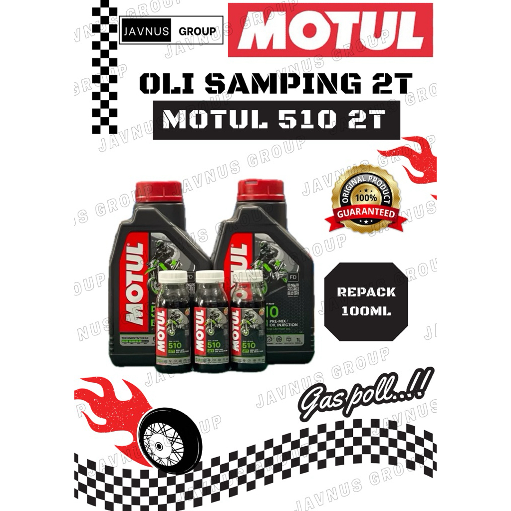 Oli Samping Motul 510 100% Original Kemasan 100ml Oli Samping Motul Oli Samping 2Tak 2 Tak Oli Sampi