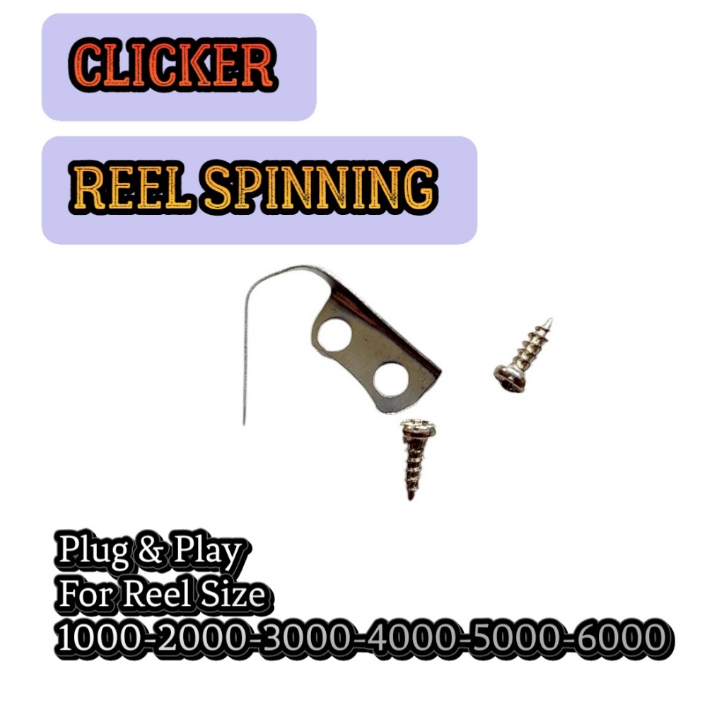 CLICKER REEL KLIKER REEL PANCING PLAT SPOOL SPAREPART REEL SIZE 10-60 CLICKER SPOOL REEL