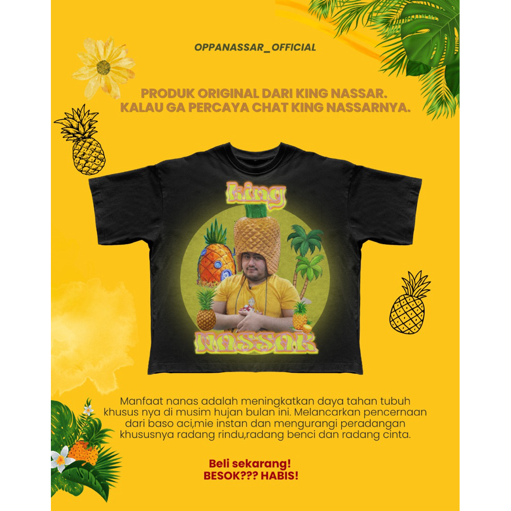 TSHIRT KING NASSAR ORIGINAL MERCHANDISE / KAOSNYA KING NASSAR