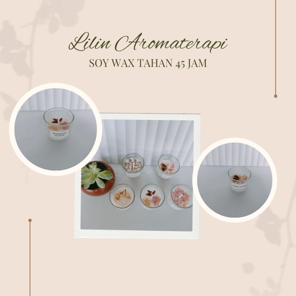 LILIN WANGI AROMATERAPI GELAS
