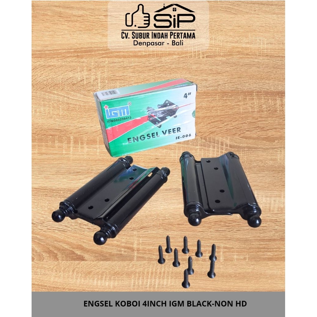 ENGSEL KOBOI 4INCH IGM BLACK- NON HD/ENGSEL PINTU