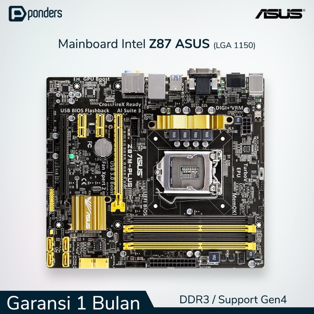 Mainboard Intel ASUS Z87 LGA 1150 DDR3 Support Gen4