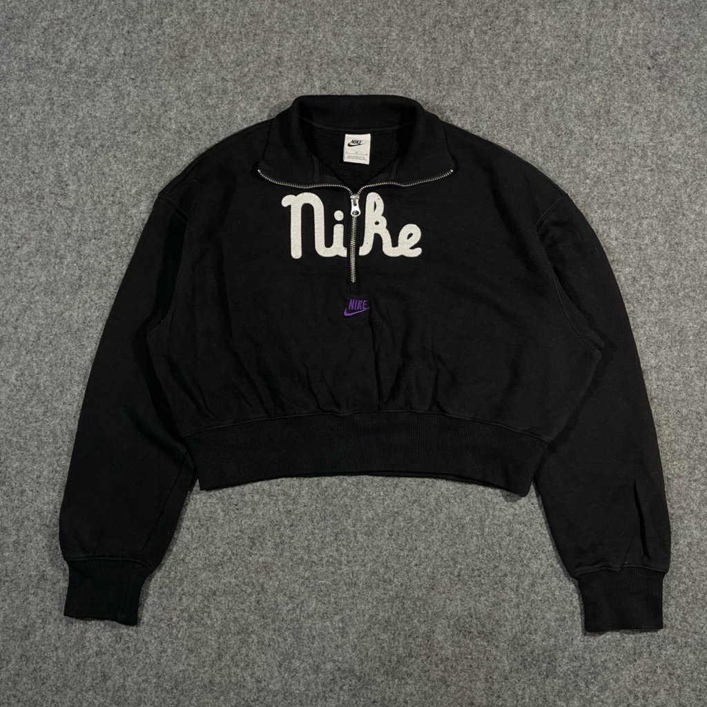 Crewneck halfzip Nike crop