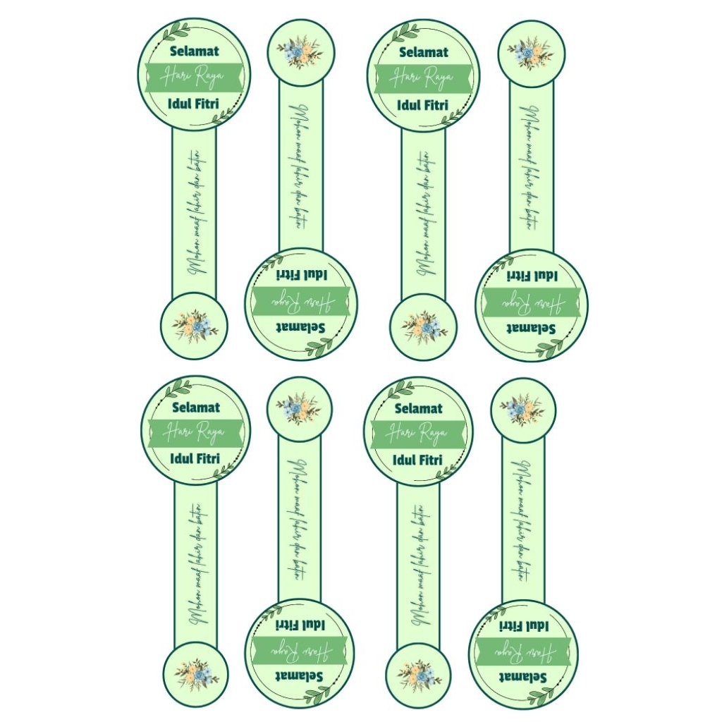 Stiker toples/stiker kue kering/stiker seal toples/stiker kue lebaran/stiker
