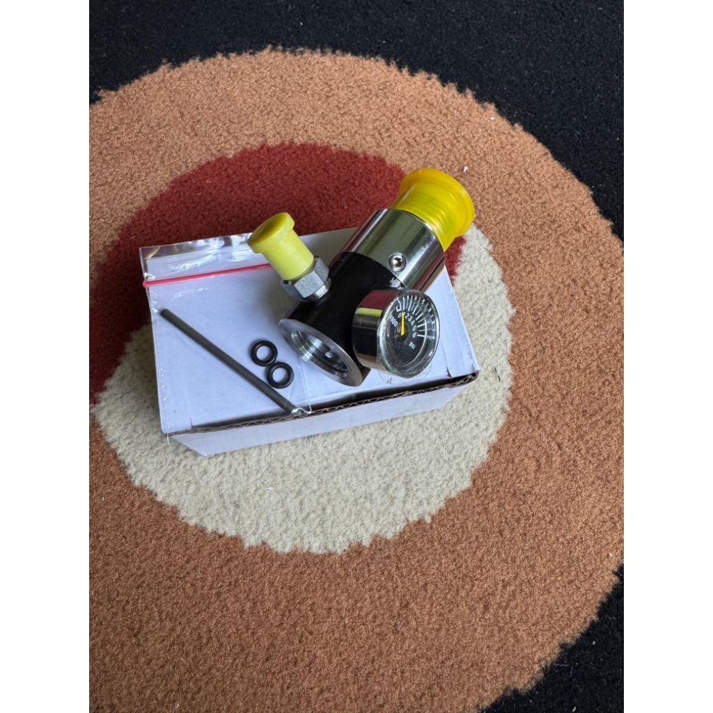 Regulator custom knockdown tanpa adaptor yang ke tabung, output bisa request sesuai kebutuhan