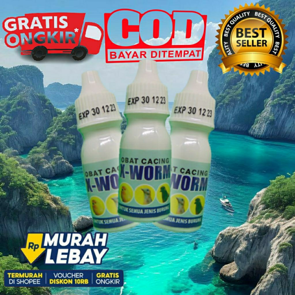 obat cacing X-worm burung kicau