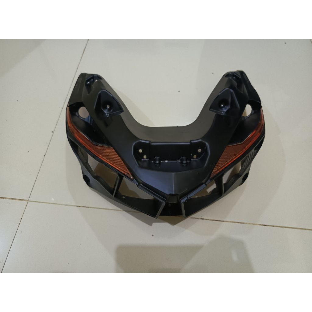 Frame reflektor lampu depan Honda Vario 125 150 LED old 2015-2018 Custom alis smoke orange hitam ore
