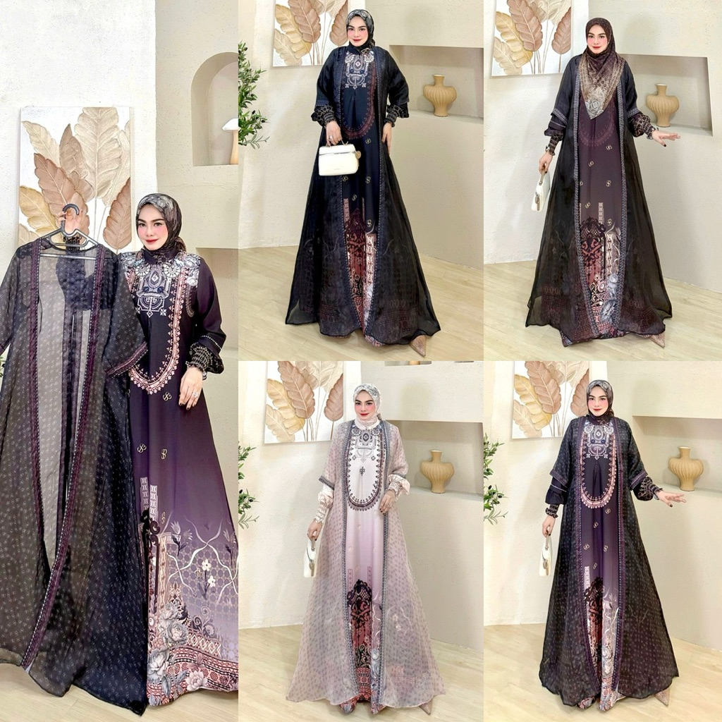 ALIKA SET DRESS OUTER BY POPII SYARI