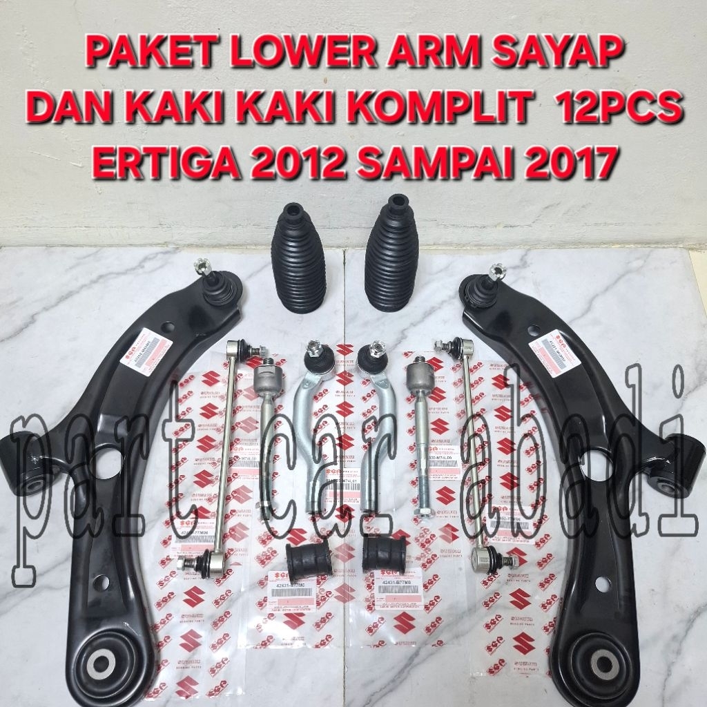 Paket Kaki kaki Komplit Dan Lower Arm Sayap Depan Suzuki Ertiga 2013 2014 2015 2016 2017 Original