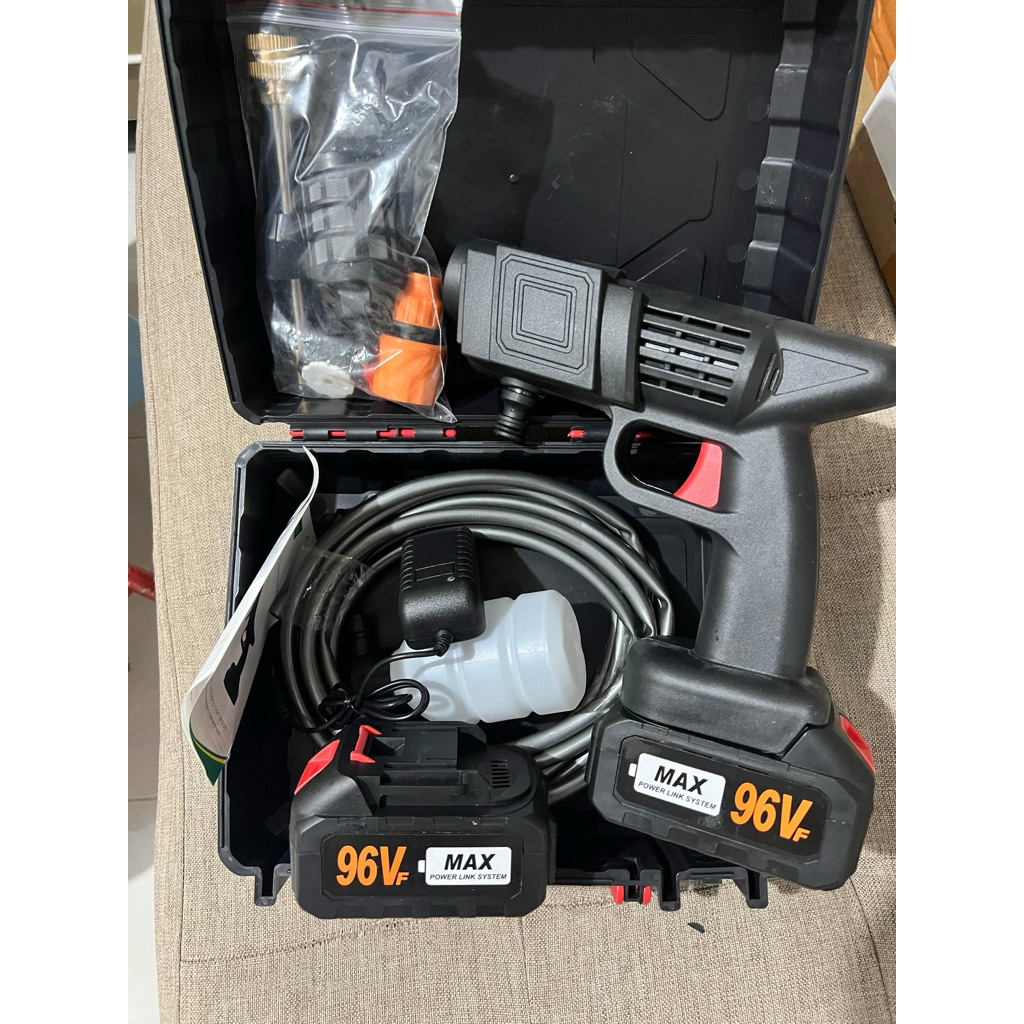 MESIN JET CLEANER BATERAI 96VOLT CORDLESS 2 baterai