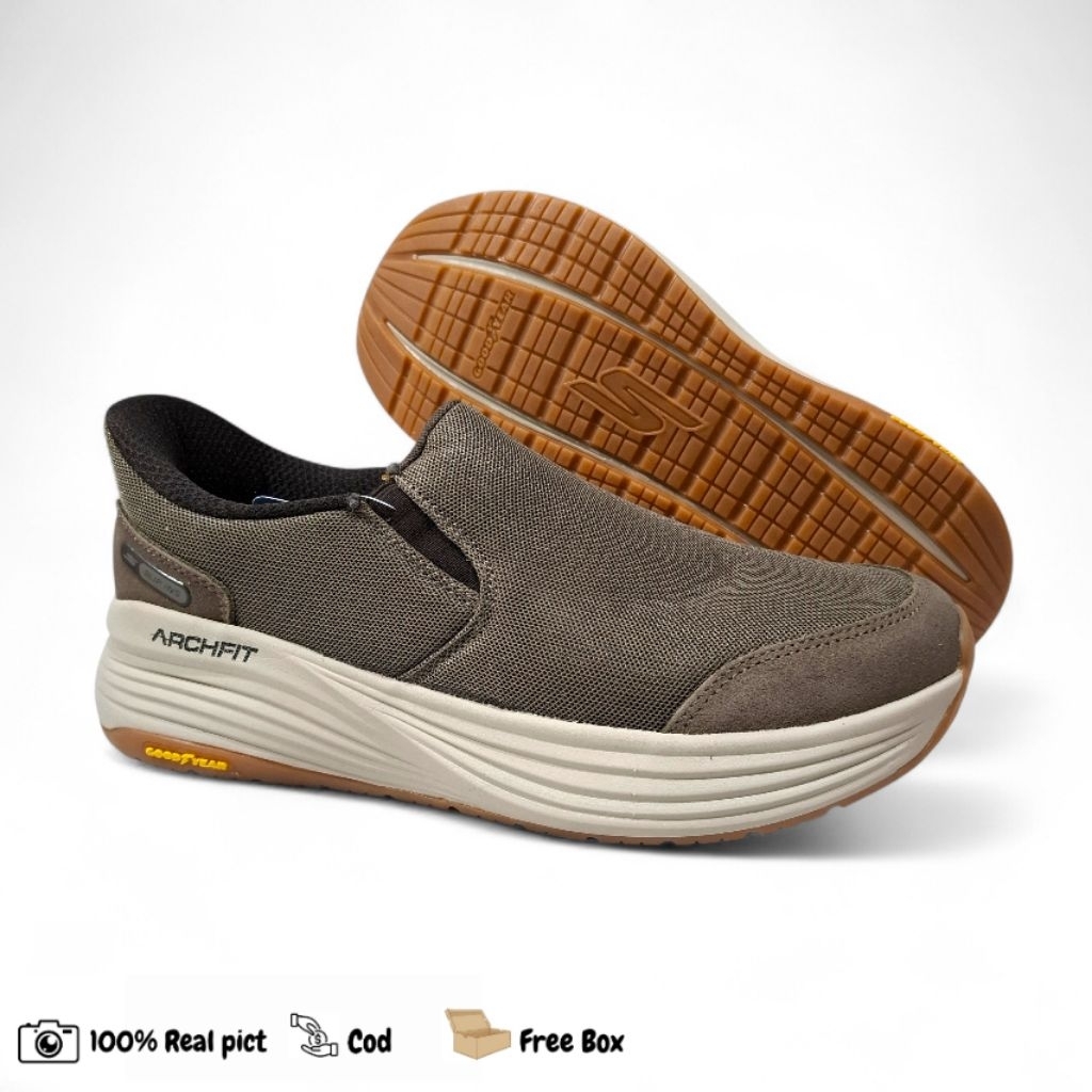 Skechrs Go Walk Stability 2.0/Sepatu Skechrs Pria/Sepatu Slip ins Pria