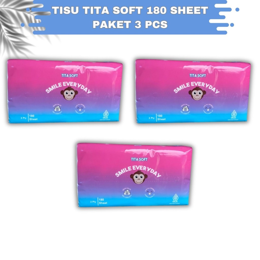 TISU TITASOFT 180 HELAI PAKET 3 PCS