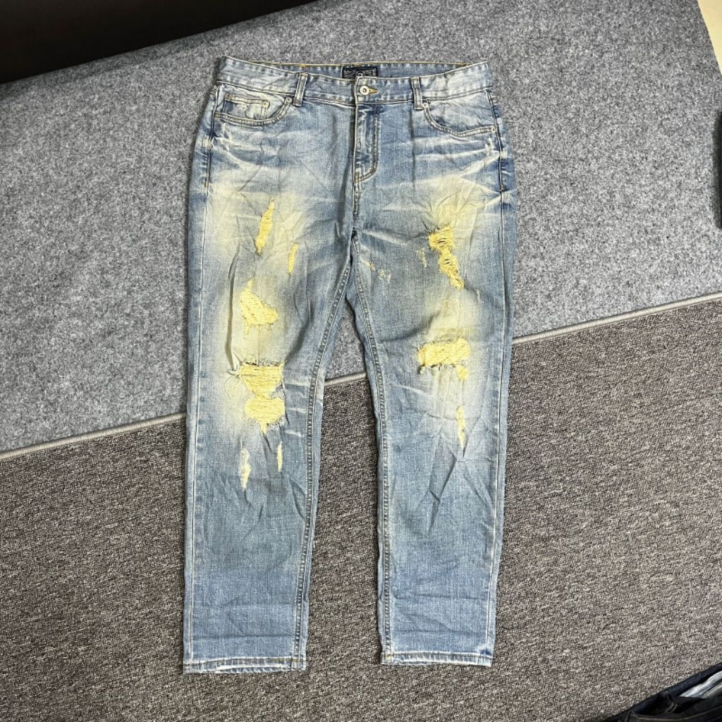 modified jeans Ripped pria