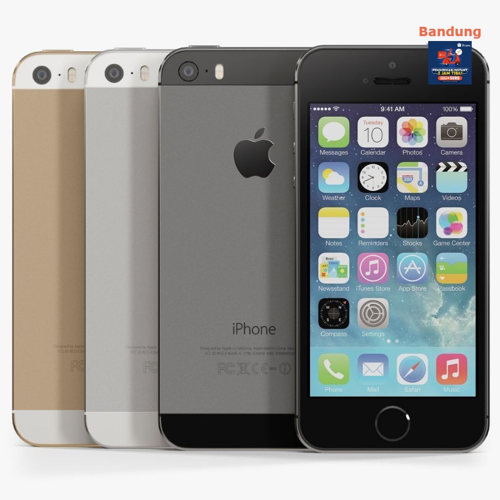Iphone 5s 1GB 16GB Bisa Reset Pabrik Second Mulus Original Wifi Only Bebas Pilih Free Leather Case