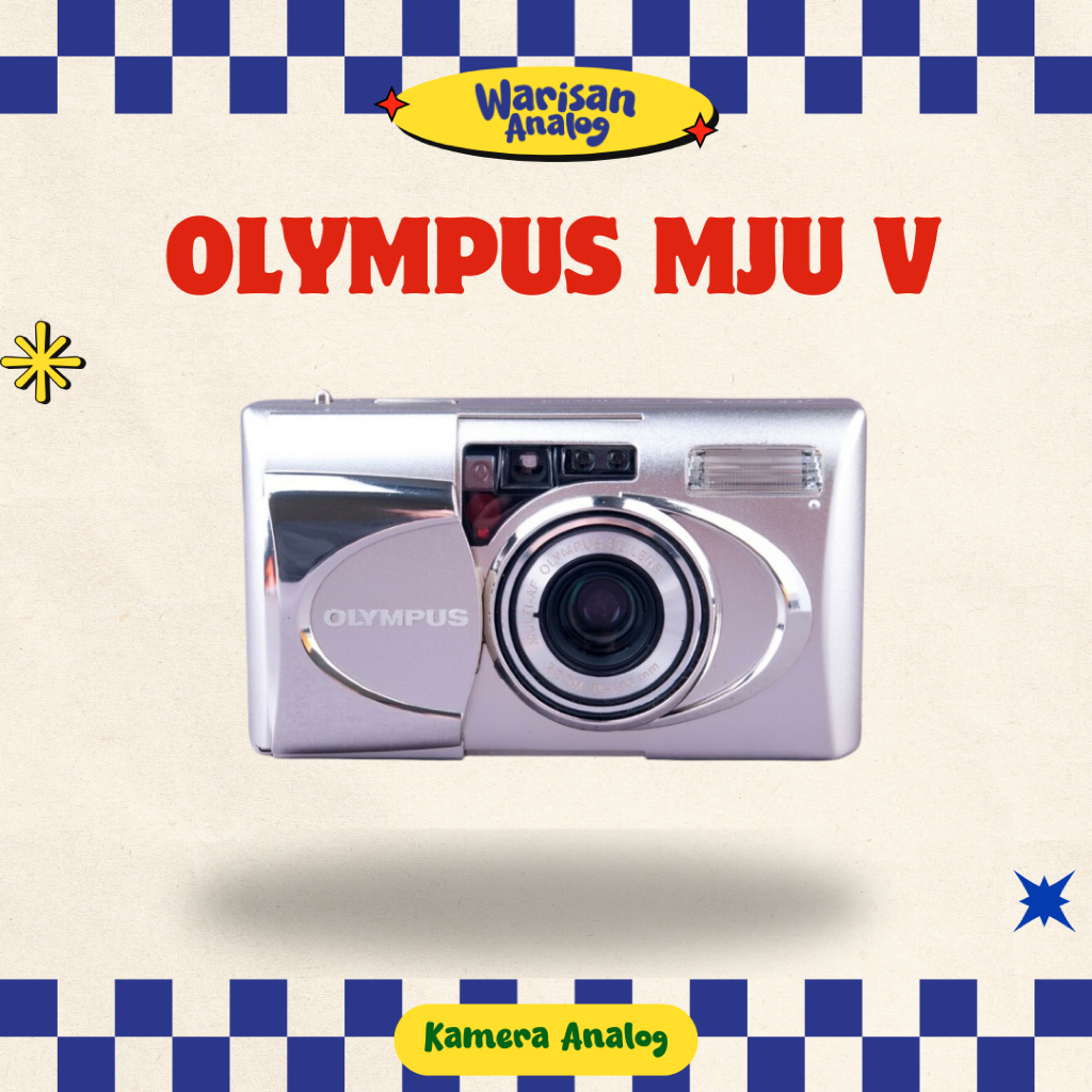 KAMERA ANALOG OLYMPUS MJU V | REUSABLE CAMERA FILM 35MM