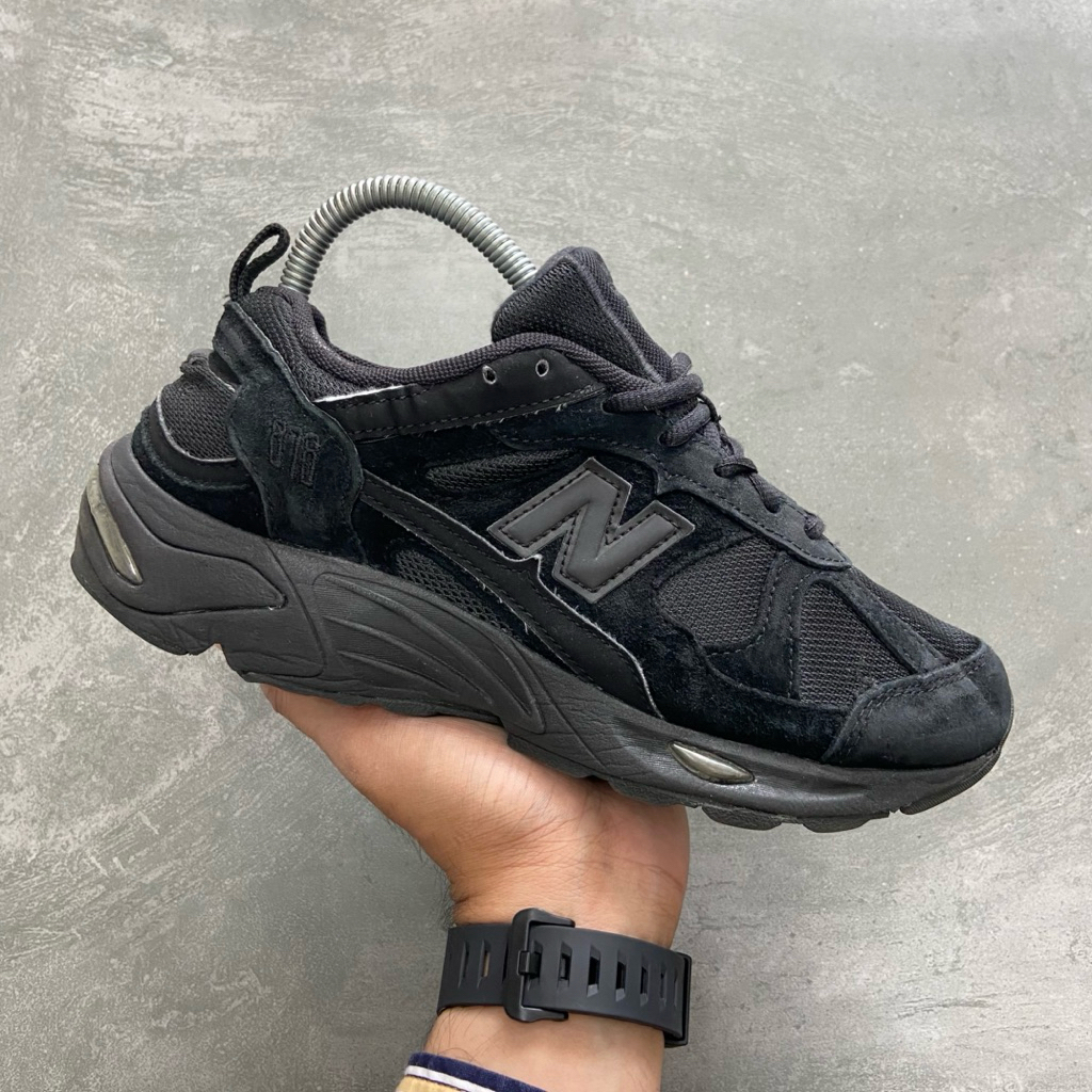 [Size 38.5] Rare New Balance 878 Black Full Black Triple Black (CM878XL) Second Original Kondisi Mul