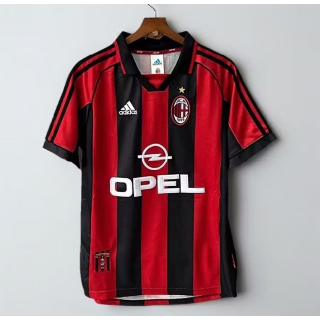 Jersey Bola Milaan retro Home 1998 jersey bola/futsal retro