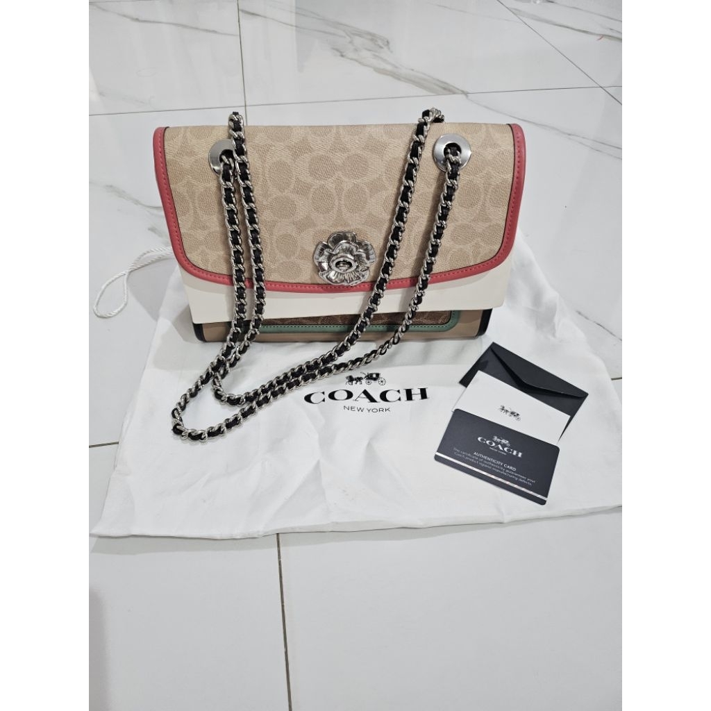 preloved tas coach original beli di mall uk. 26 x 19 x 10 lengkap dustbag ori