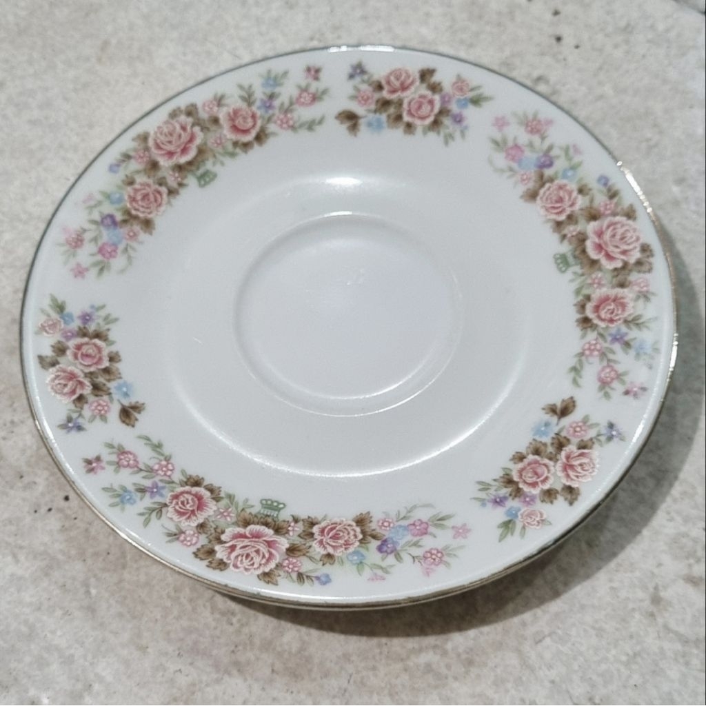 Lepek Tatakan Gelas Cangkir Keramik Motif Kembang Bunga 02 Piring Vintage Antik  – Dekorasi & Koleks