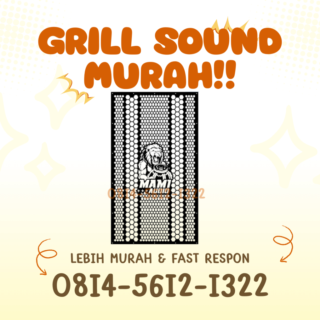 Grill Tutup Box Speaker Sound System Multifungsi Model CLA | Tutup Ram Speaker 12 inch (HARGA PER 1 