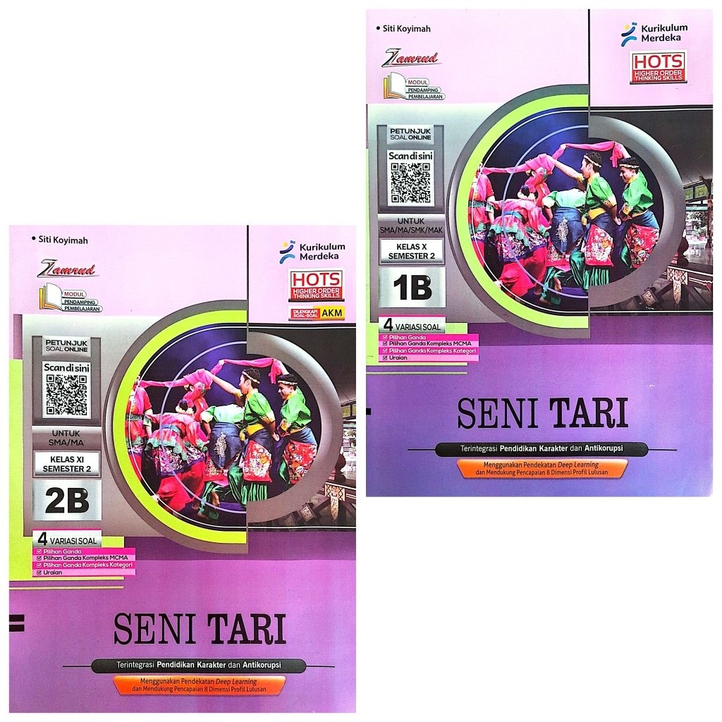 LKS ZAMRUD SMA SMK SENI TARI KELAS 10 11 SEMESTER 2 GENAP KURIKULUM MERDEKA TA.2025/2026 | ZAMRUD