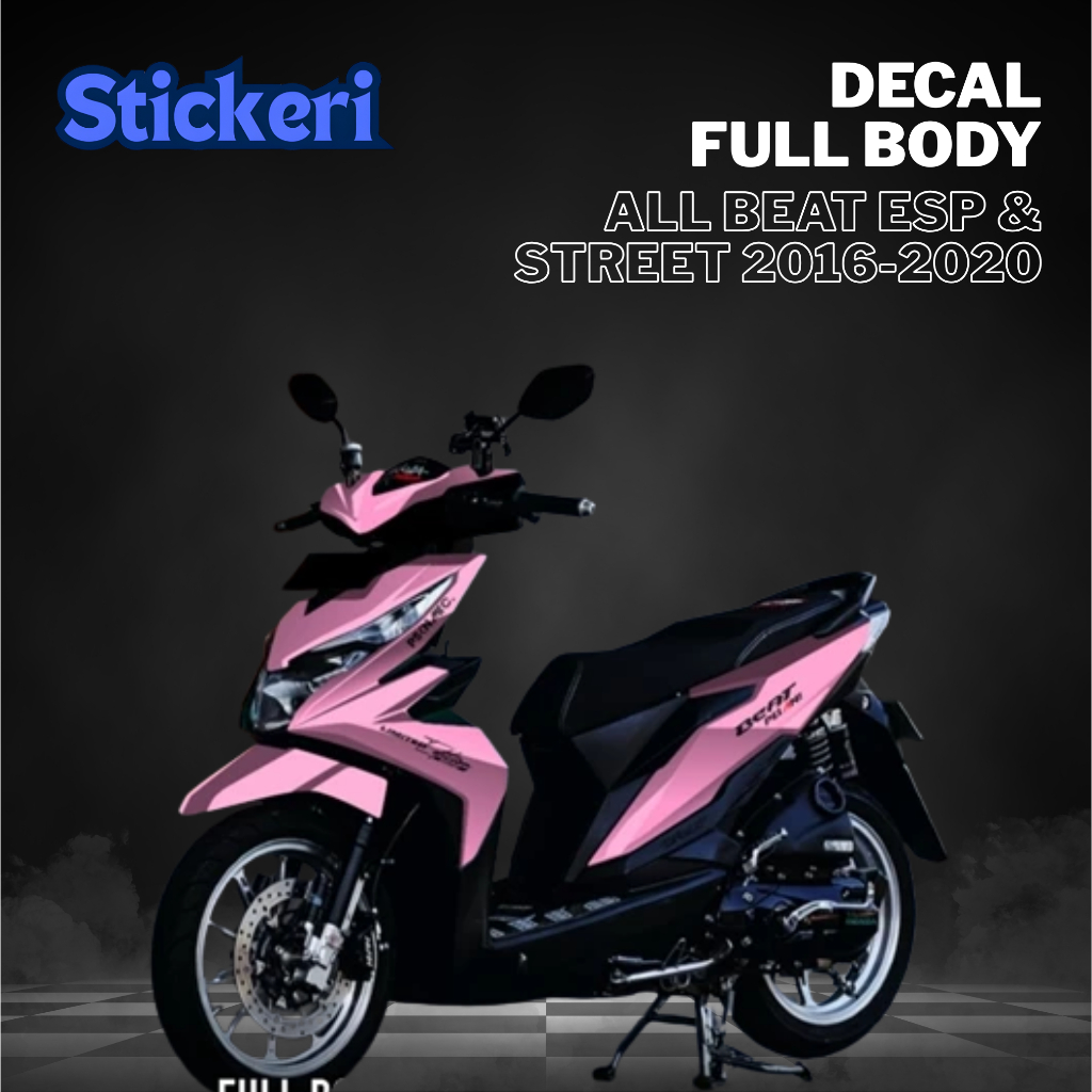 TERBARU Decal Sticker Variasi Beat ESP STREET 2016 2017 2018 2019 Full body - Stiker Skotlet Modifik