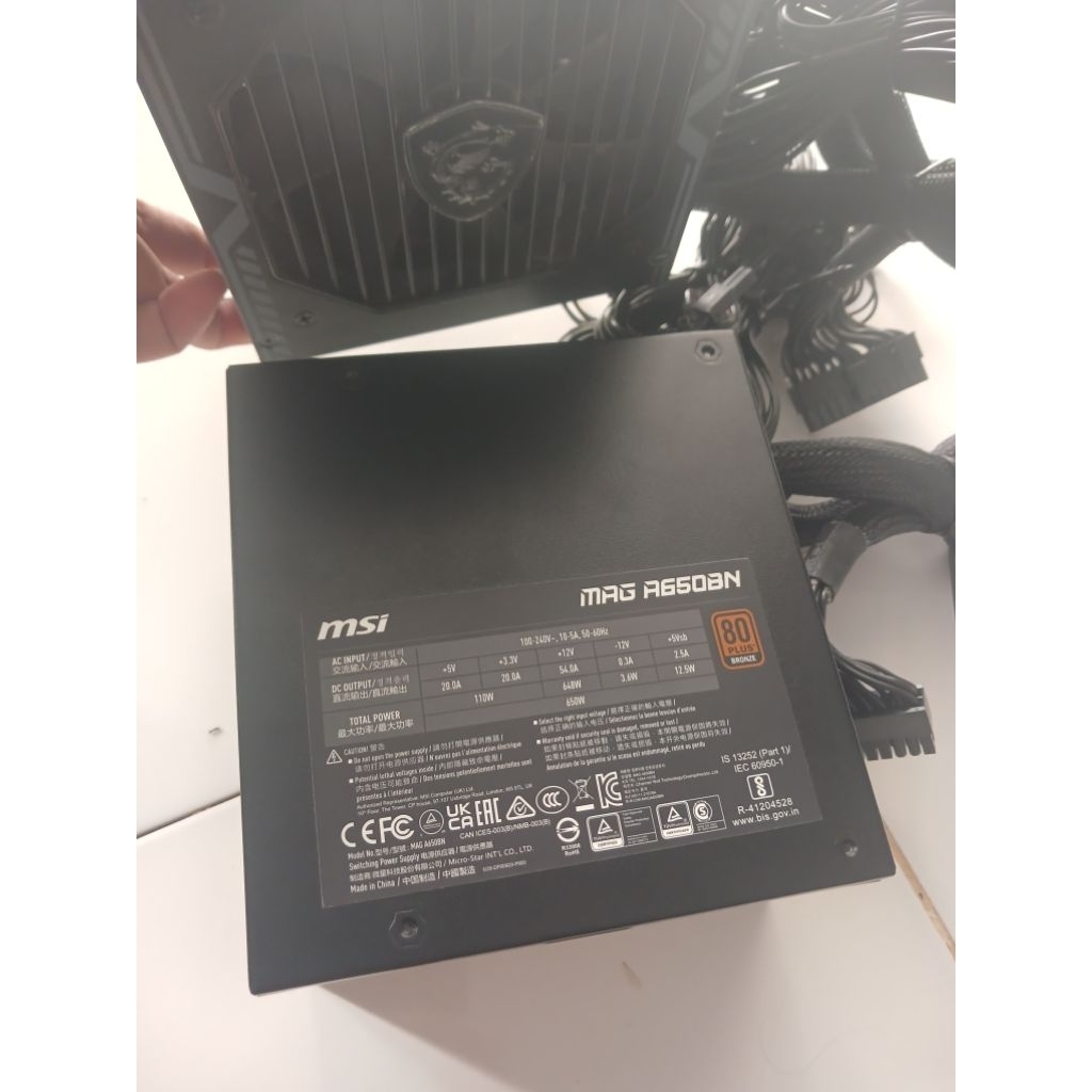 PSU MSI MAG A650BN/A550BN