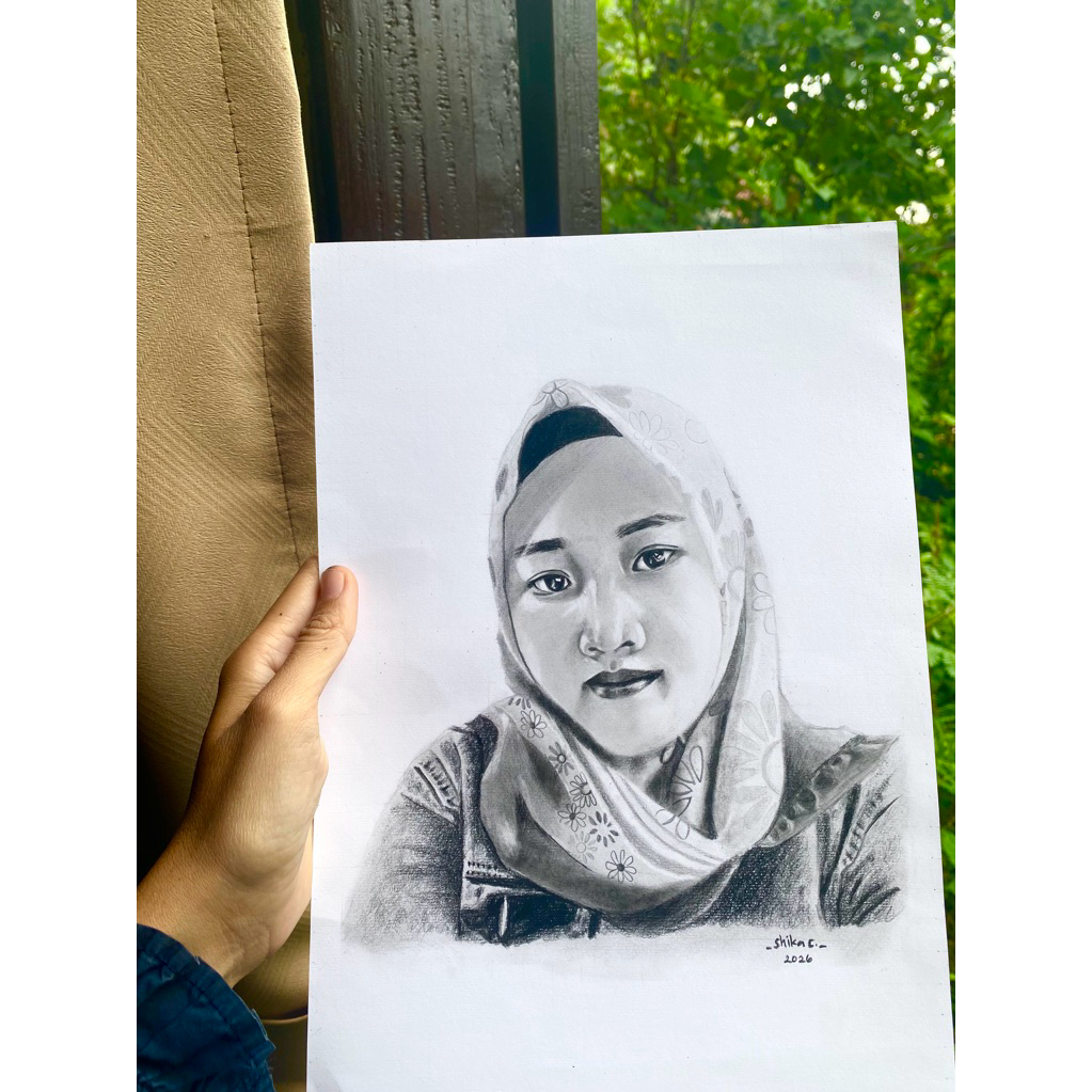 LUKIS PENSIL | LUKIS WAJAH A4