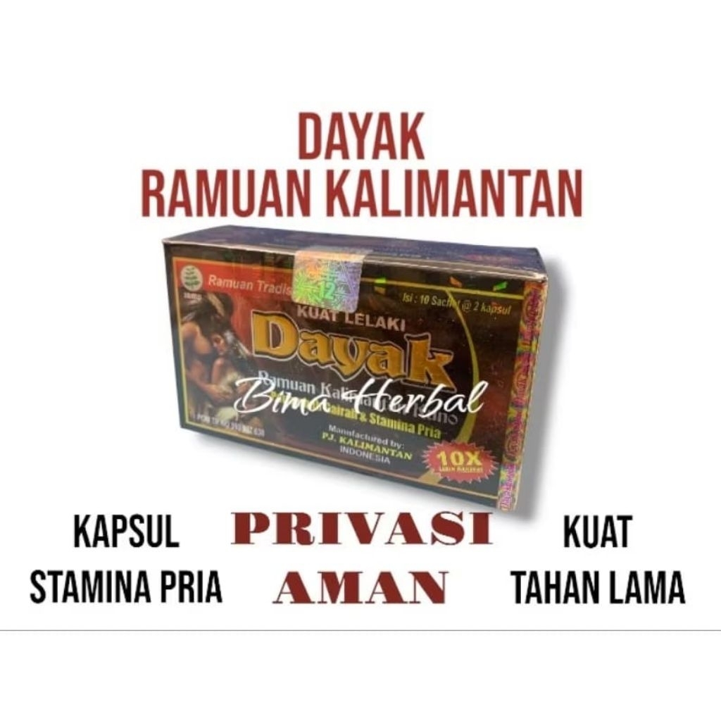 OBAT KUAT LELAKI DAYAK Kalimantan isi 10 sachet original pabrik