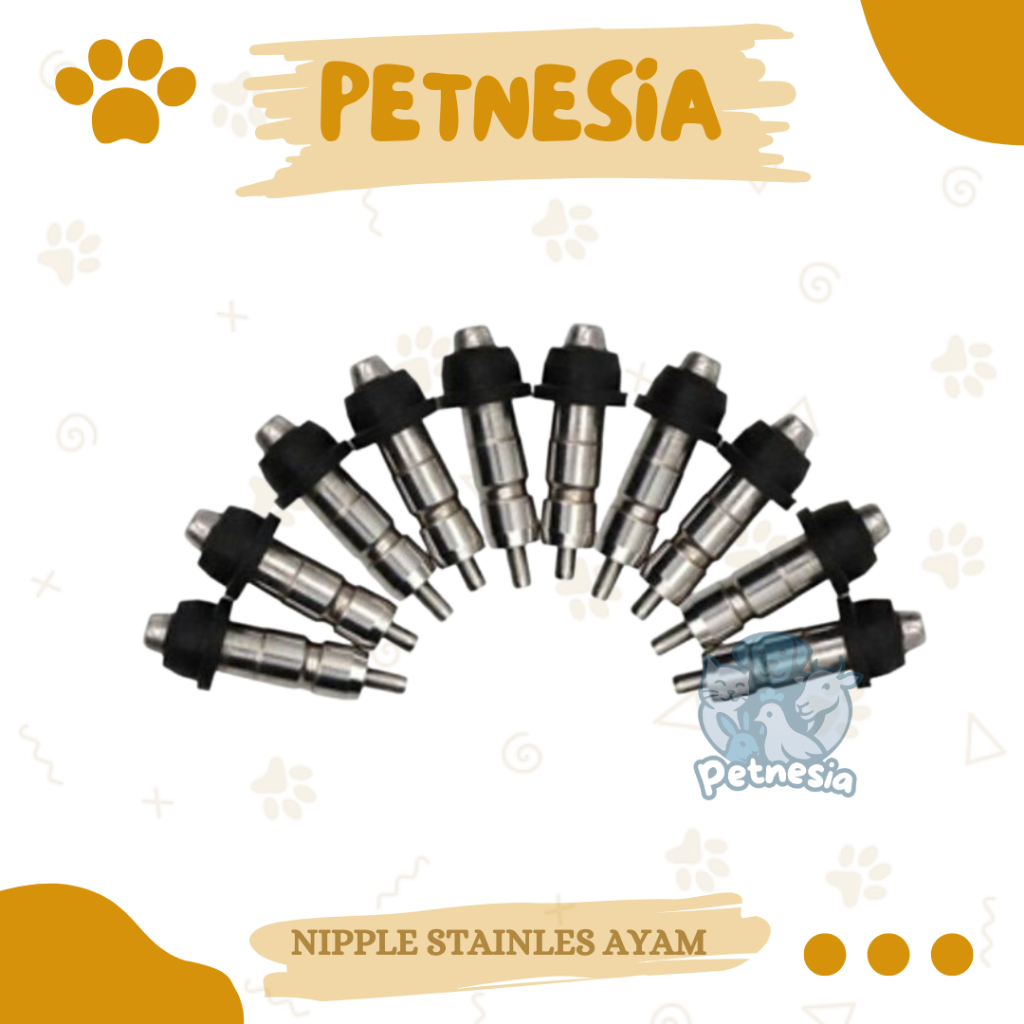 NIPPLE STAINLES NIPLE NEPEL NEPEL STAINLES - Nipel Ayam Nipel Puyuh  Tempat Minum Ayam Puyuh