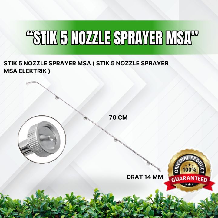 Stik Sprayer 5 Mata / 5 Nozel Stainless Panjang 3 Meter