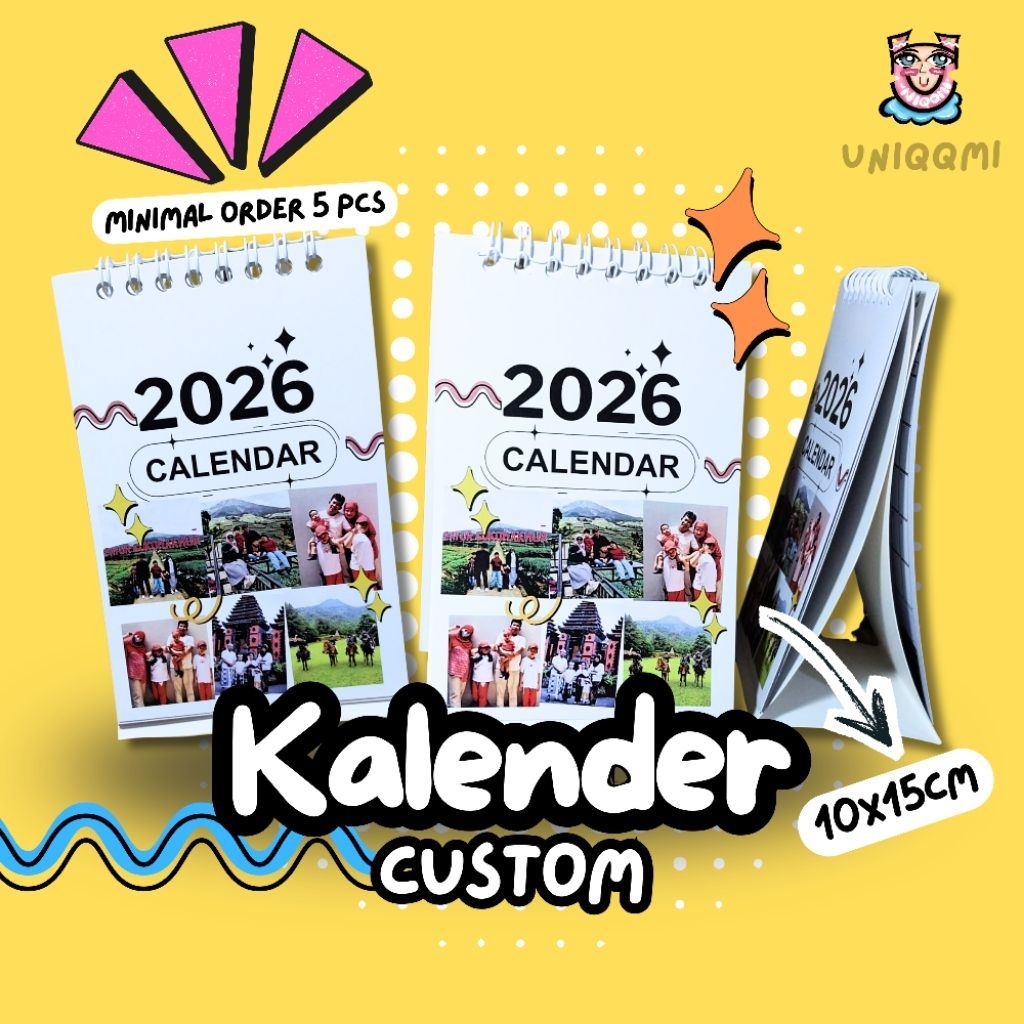 KALENDER CUSTOM 2026/KALENDER MINI/KALENDER A6/KALENDER MEJA/KALENDER/ KALENDER 2026/KALENDER CUSTOM