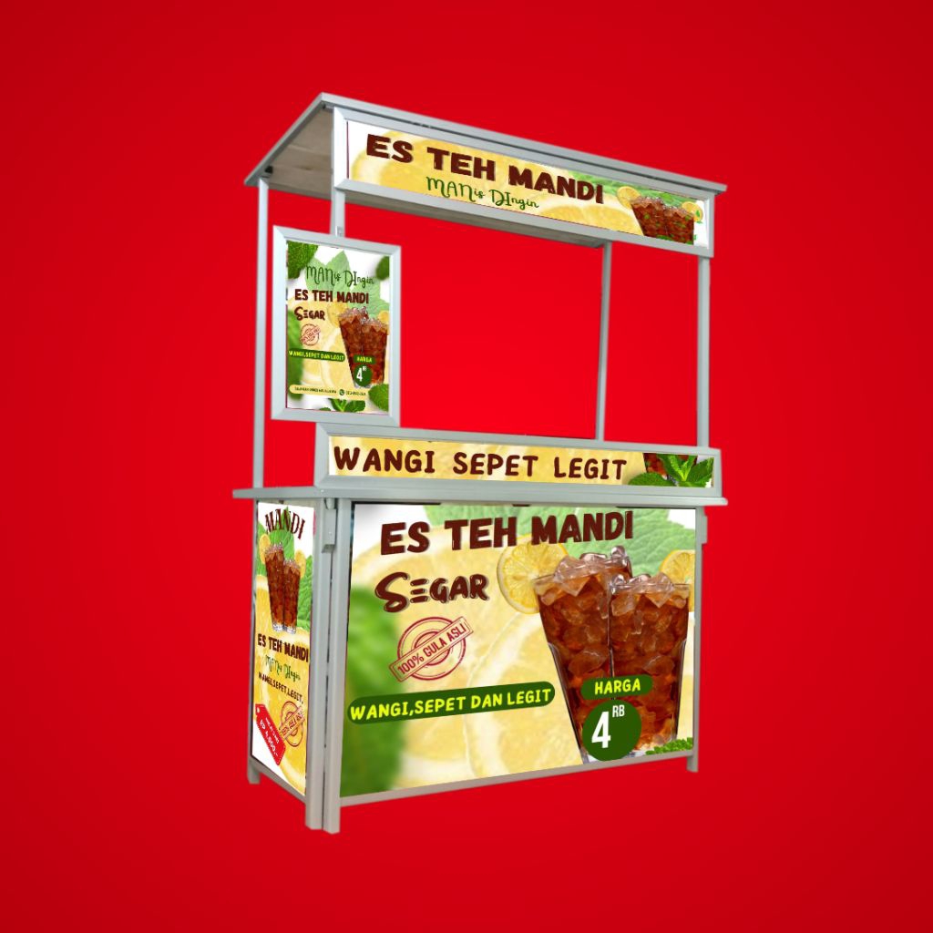 Booth Portable | Gerobak Lipat - Alumunium ( + Gambar )