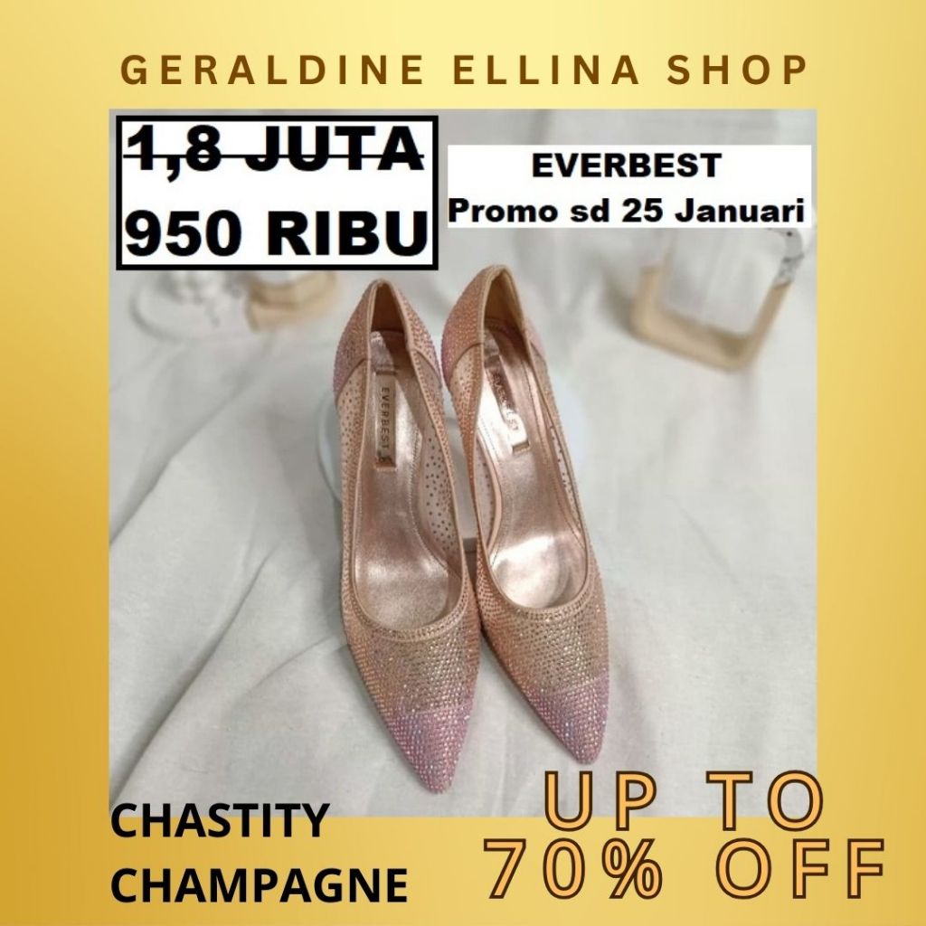 Sepatu wanita perempuan cewe cewek EVERBEST ORIGINAL 100% SERI CHASTITY