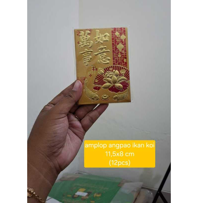 Angpao FU Emas Kertas Tebal Netral Angpao Imlek Amplop Imlek Ukuran 8 x 11.5 Cm Angpao 8x11.5 Cm Ang