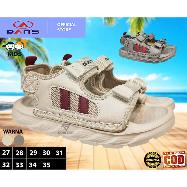 DANS JOVER Sandal tali gunung perekat impor ringan empuk casual anak laki laki original