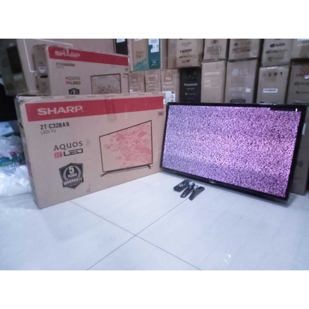 ANALOG TV LED SHARP 32 INC HDMI USB KONDISI BEKAS MASIH SEGEL (6844R)