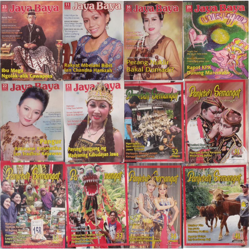 Majalah preloved bahasa jawa ;Penyebar Semangat dan Jayabaya.