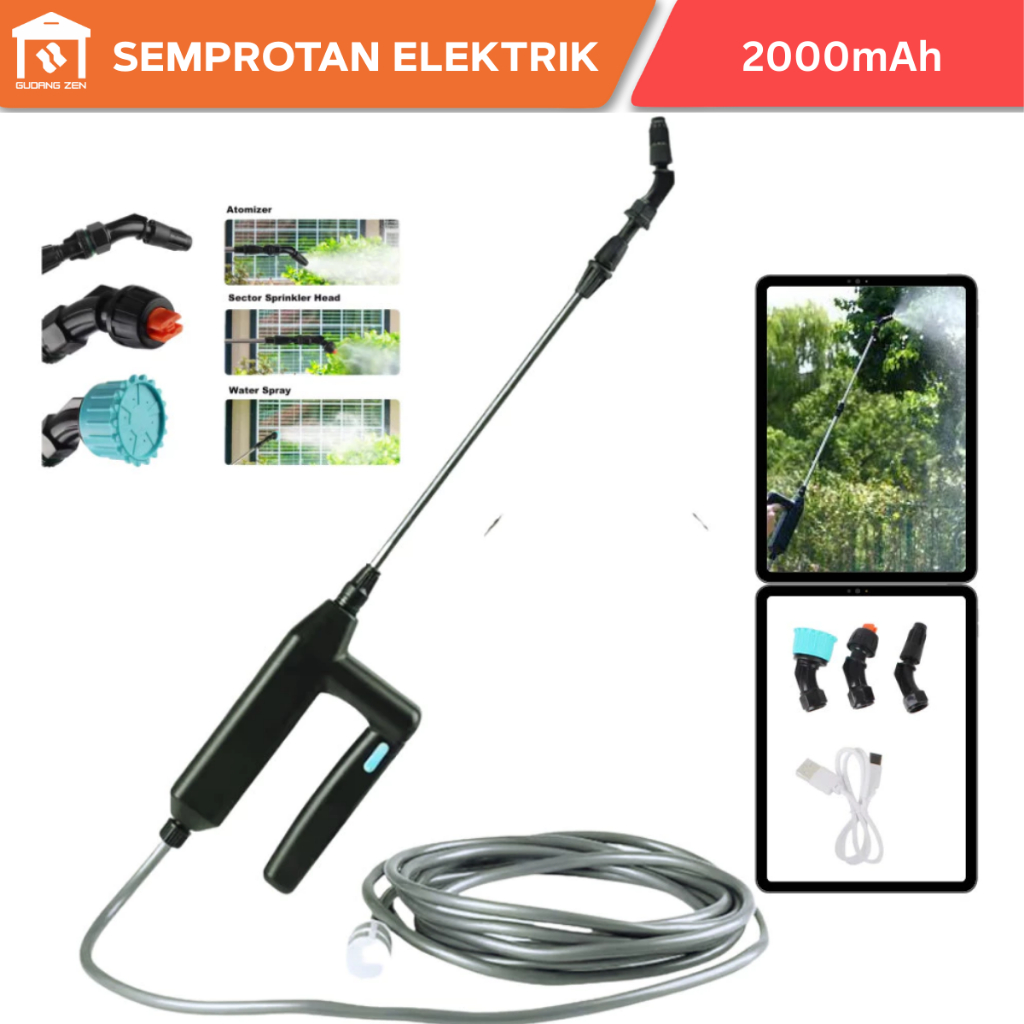 Semprotan Tanaman Elektrik  Portabel Mini 2000Mah penyemprot Pupuk Cair Pestisida Tanpa Tangki