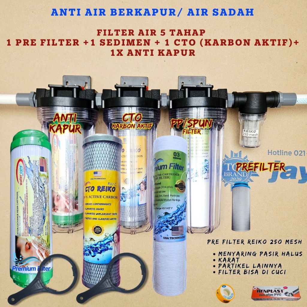 FILTER AIR BERKAPUR  3 TAHAP / PAKET FILTER AIR SUMUR PDAM TOREN KERUH BERKAPUR / FILTER SOFTENER