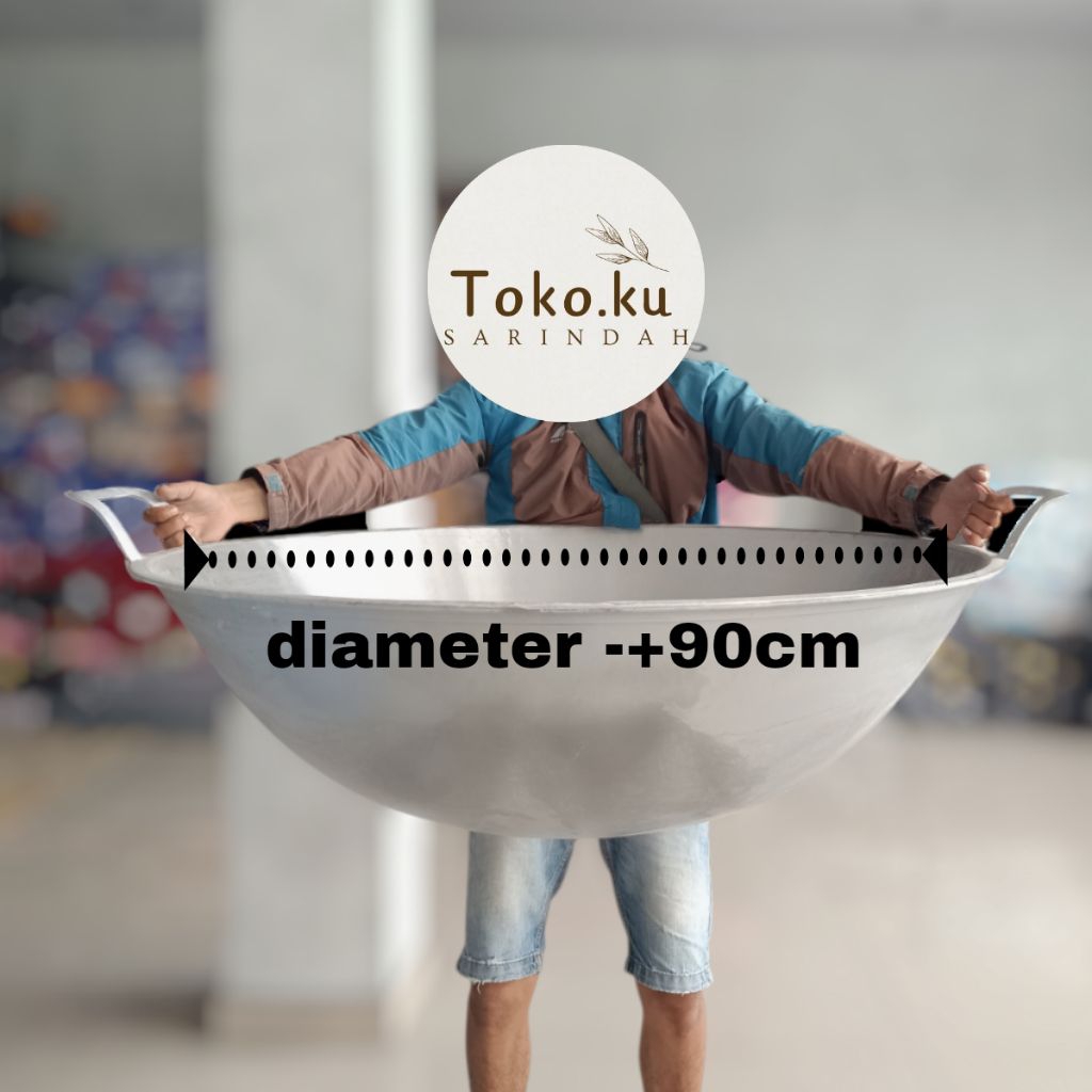 Wajan Katel Super Jumbo No 36 No 34 No 32 No 30 No 28 Bahan Alumunium Tebal Kuat Terjamin